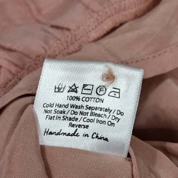 AUGUSTE THE LABEL Pia Cotton Mini Dress - 6, 16 - Pink Women's Flutter Sleeve - Picture 6 of 7